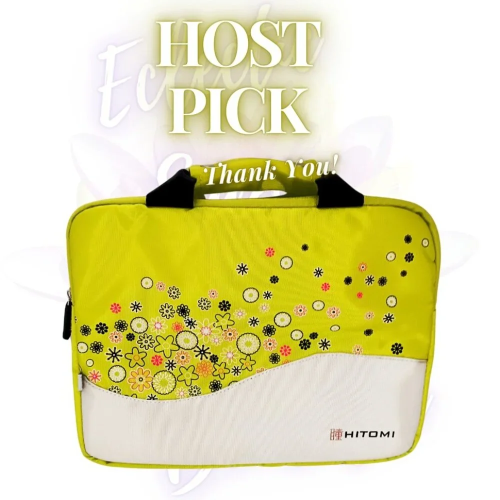 Unique Color 12”x9” zippered, snap close handle, padded multipurpose Laptop bag.
